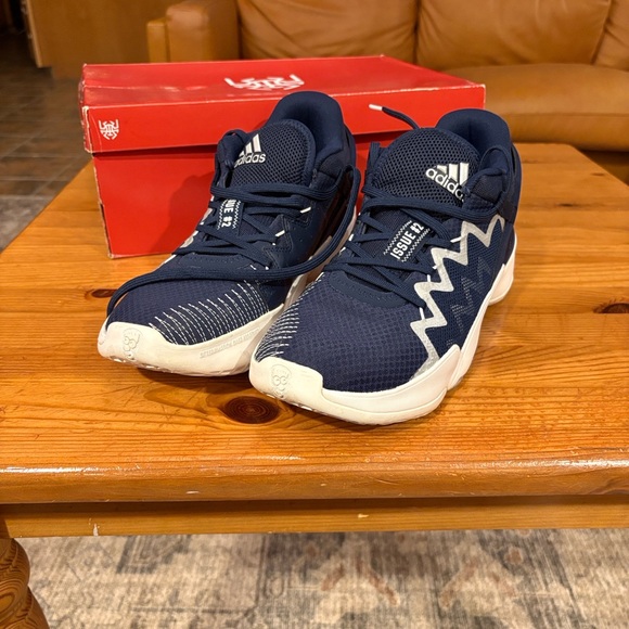 Adidas Navy and White don issue 2 FW8561 Athletic Shoes - Picture 2 of 14